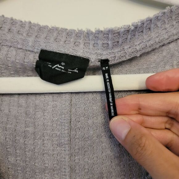 UO Waffle Thermal Top  - Picture 4 of 5